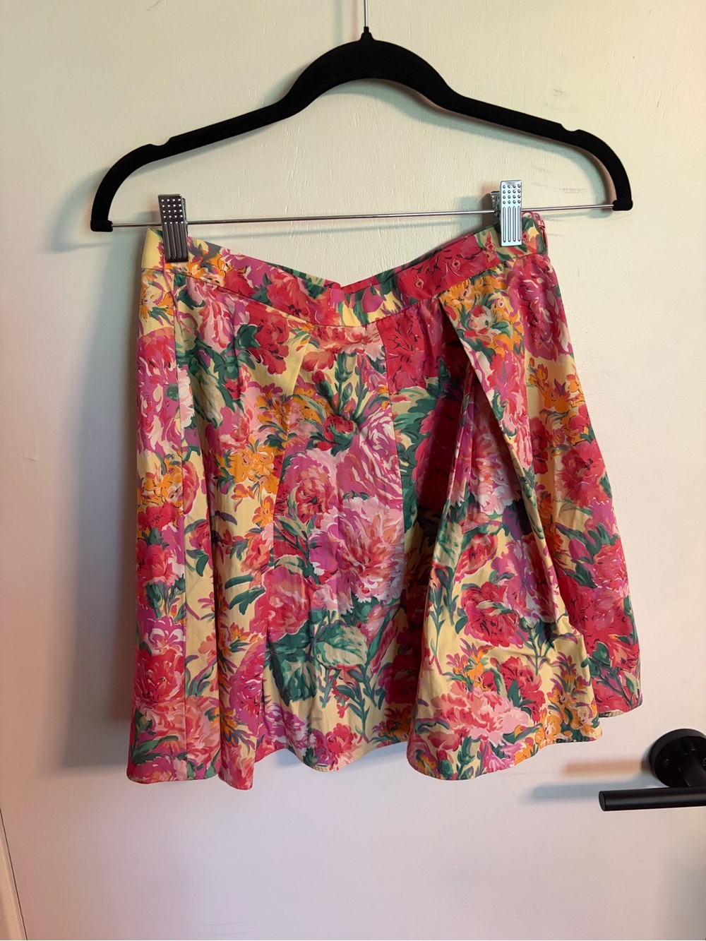 Zara Floral Circle Skirt in Pink, Yellow and Green